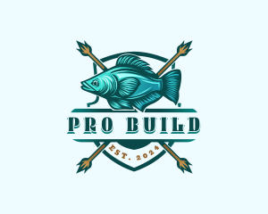 Fish Seafood Fisherman logo design