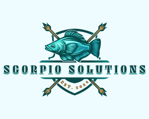 Fish Seafood Fisherman logo design