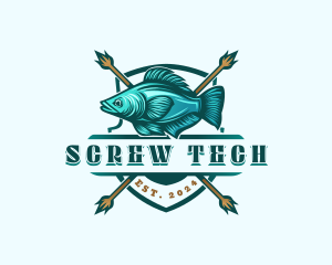 Fish Seafood Fisherman logo design