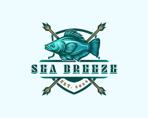 Fisherman - Fish Seafood Fisherman logo design