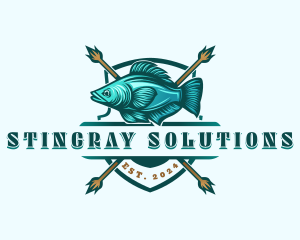 Fish Seafood Fisherman logo design