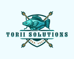 Fish Seafood Fisherman logo design