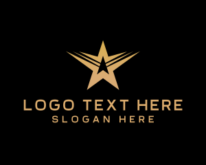 Art Studio - Professional Star Wings Agency logo design