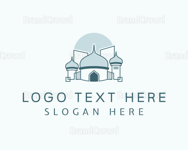 Islamic Mosque Landmark Logo