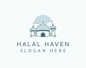 Islamic Mosque Landmark logo design