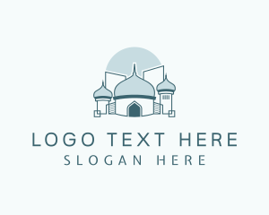 Mosque - Islamic Mosque Landmark logo design