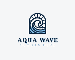 Beach Waves Resort logo design