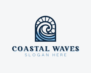 Beach Waves Resort logo design