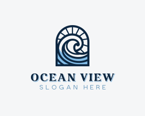 Beach Waves Resort logo design