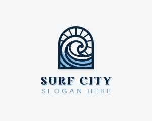 Beach Waves Resort logo design