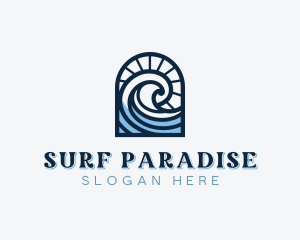 Beach Waves Resort logo design