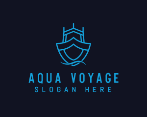 Ship Boat Shield logo design