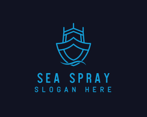 Ship Boat Shield logo design