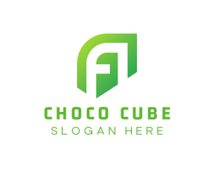 Modern Green Letter A Logo