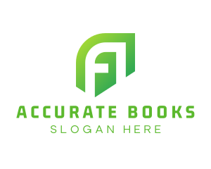 Modern Green Letter A logo design