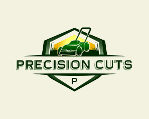 Cutting - Grass Cutter Lawn Mower logo design