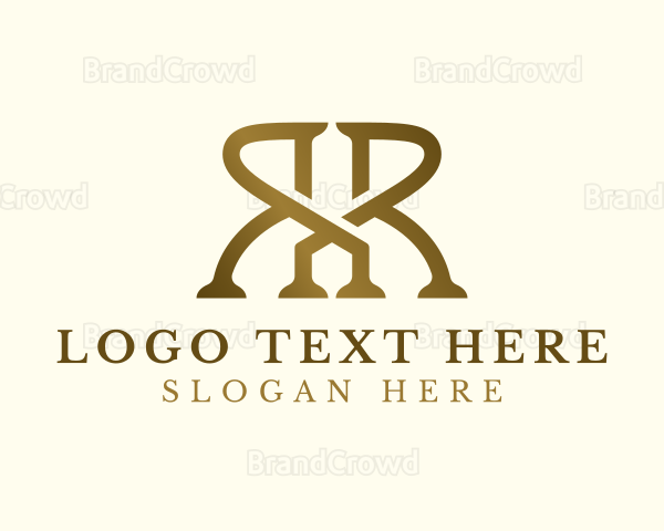 Elegant Professional Startup Letter RR Logo