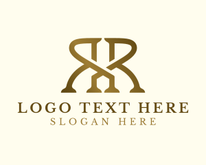 Elegant Professional Startup Letter RR Logo