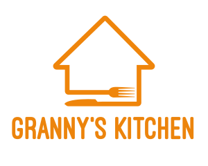 Orange House Cutlery logo design