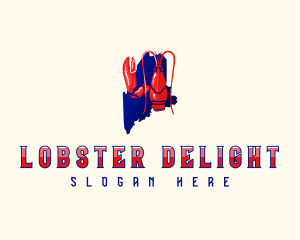 Maine Lobster Wildlife logo design