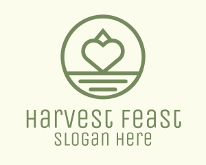 Green Heart Farm  logo design