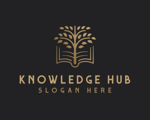 Book Tree Learning logo design