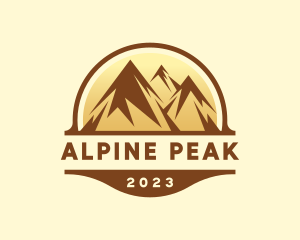 Alpine - Mountain Alpine Scenery logo design