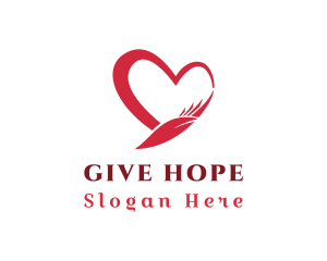 Donation - Hand Heart Foundation logo design