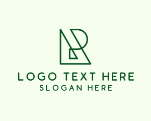 Art Shop - Monoline Letter R logo design