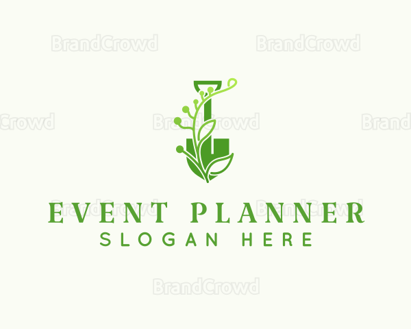 Gardener Shovel Plant Logo