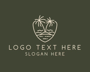 Palm Tree Island Crest Logo