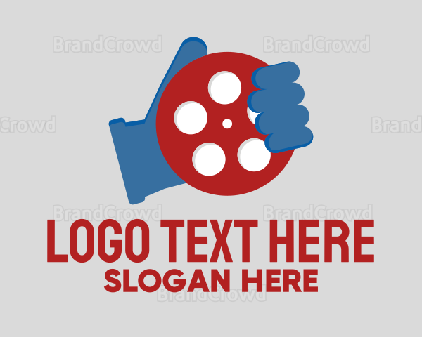 Film Reel Hand Logo