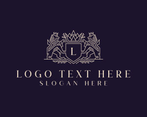 Coat Of Arms - Luxury Lion Crest logo design