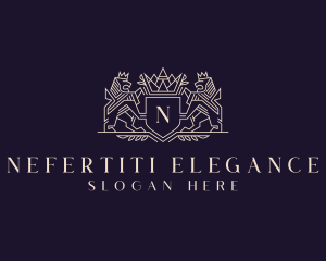 Luxury Lion Crest  logo design