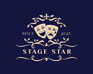 Actor - Theatre Face Mask logo design