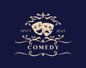 Theatre Face Mask logo design
