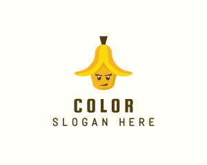 Character - Banana Peel Hat logo design