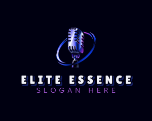 Singer - Microphone Entertainment Podcast logo design