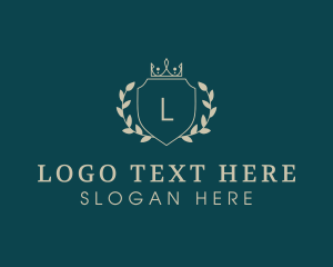 Letter - Crown Shield College logo design