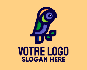 Colorful Parrot Branch Logo