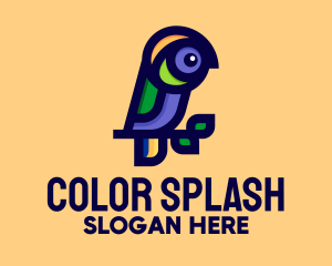 Colorful Parrot Branch logo design