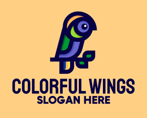 Colorful Parrot Branch logo design