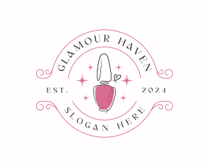 Nail Polish Salon logo design