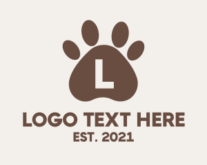 Pet - Pet Dog Paw logo design