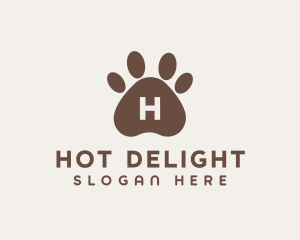 Pet Dog Paw logo design