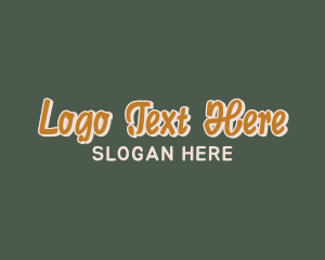 Blogger - Retro Quirky Wordmark logo design