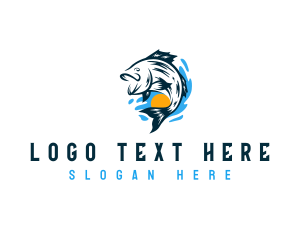 Animal - Marine Fish Seafood logo design