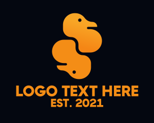 Duo - Orange Rubber Ducky logo design