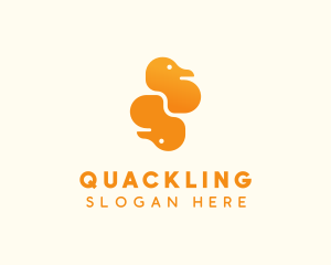 Duckling - Rubber Ducky Duo logo design