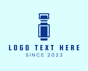 Telecommunications - Futuristic Tech Letter I Company logo design